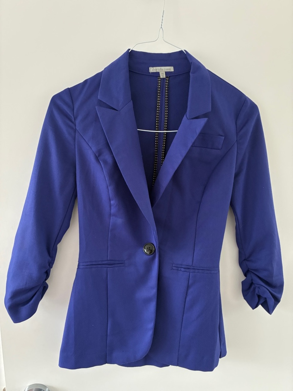Charlotte Russe Cobalt Blue Single-Button Blazer